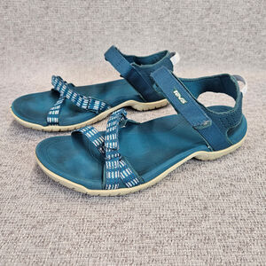 Teva Women's 8.5 Verra Active Sport Sandals Hiking Teal Blue 1006263